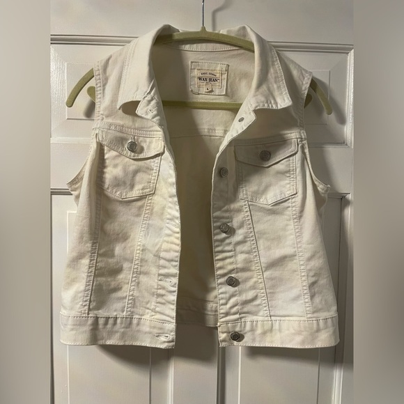 Wax Jean Other - Wax Jean Kids White Denim Vest